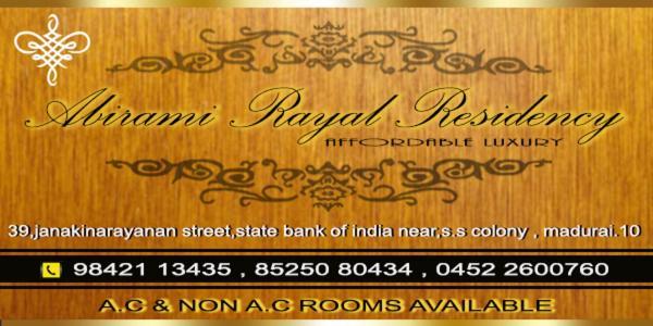 Lodge Abirami Rayal Residency *